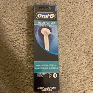 Brand new Oral-B precision jet replacement nozzles, 4 counts x 1 pack.